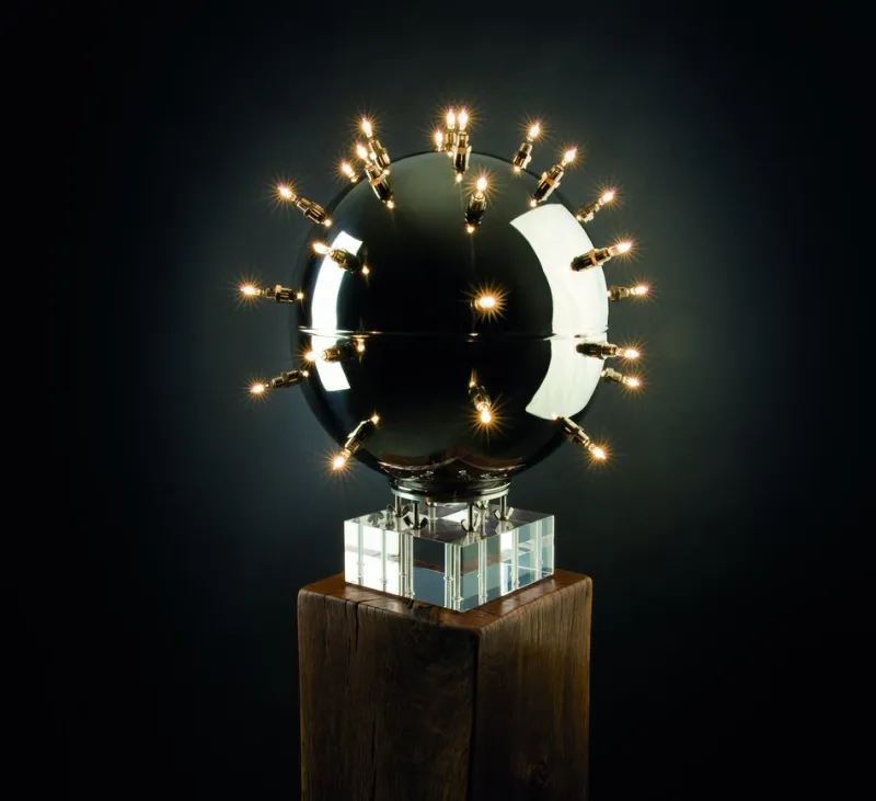 Pamono Be Mine 33 Table Lamp in Mirror Polished Stainless Steel by Barberini & Gunnell> Table Lamps