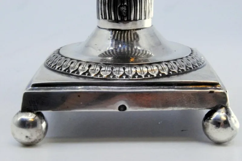 Pamono Beaded Silver and Cut Glass Salt Shaker> Salt & Pepper Shakers