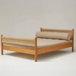 Pamono Bed attributed to Charlotte Perriand for Meribel, 1950s><noscript><img width=