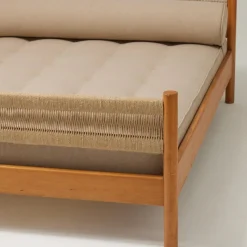 Pamono Bed attributed to Charlotte Perriand for Meribel, 1950s><noscript><img width=