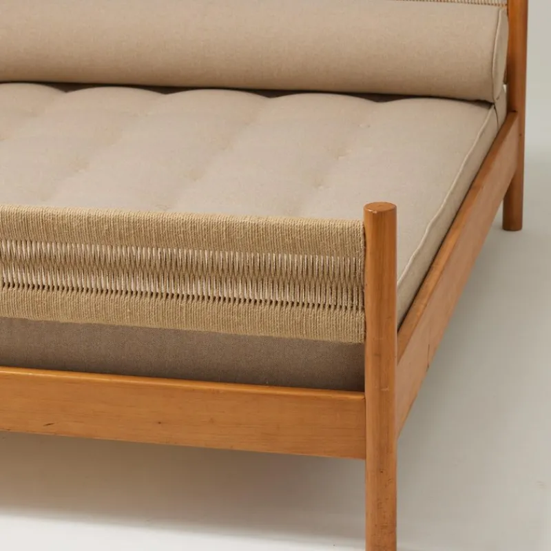 Pamono Bed attributed to Charlotte Perriand for Meribel, 1950s> Beds & Bedroom Sets