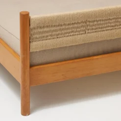 Pamono Bed attributed to Charlotte Perriand for Meribel, 1950s><noscript><img width=