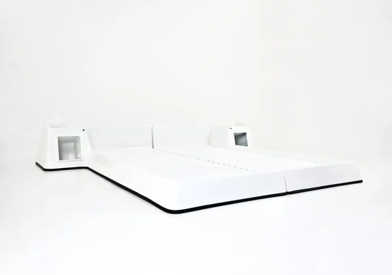 Pamono Bed attributed to Marc Held for Prisunic, 1970s> Beds & Bedroom Sets