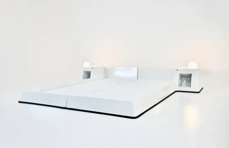 Pamono Bed attributed to Marc Held for Prisunic, 1970s> Beds & Bedroom Sets