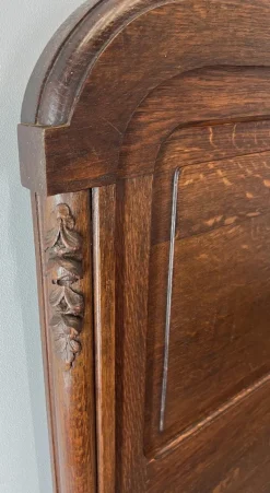 Online Pamono Bed Frame Antique French Oak Ornate Double Bed Carved Floral Detail Lot 4097