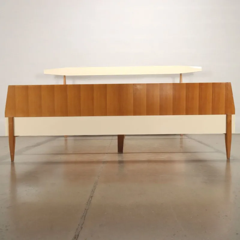 Pamono Bed Frame in Laminate & Mahagony, 1960s> Beds & Bedroom Sets
