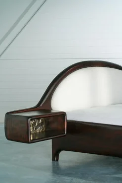 Pamono Bed with Nighstand by Tomasz Omachel><noscript><img width=