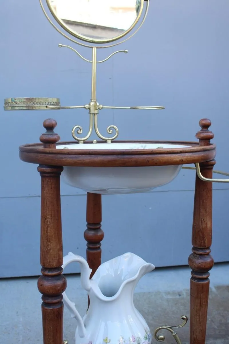 Pamono Bedroom Washstand with Basin, Pitcher, and Mirror> Dressing Tables