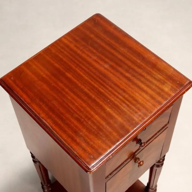 Sale Pamono Bedside Table in Mahogany