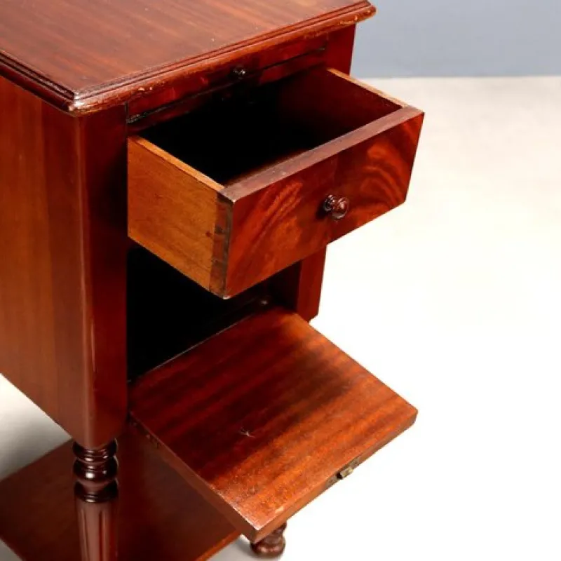 Sale Pamono Bedside Table in Mahogany