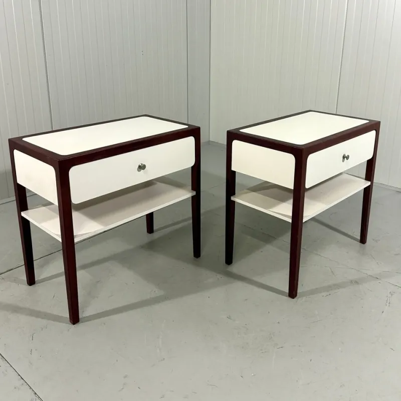 Pamono Bedside Table, 1970s, Set of 2> Nightstands