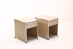 Pamono Bedside Tables by Fritz Haller & Paul Schärer for USM Haller, 2025, Set of 2> Cabinets & Wardrobes