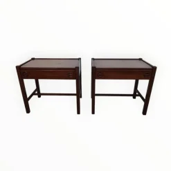 Best Pamono Bedside Tables by Jacques Hauville, 1960s, Set of 2