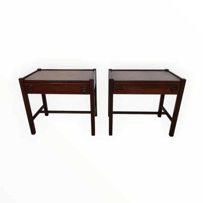 Best Pamono Bedside Tables by Jacques Hauville, 1960s, Set of 2