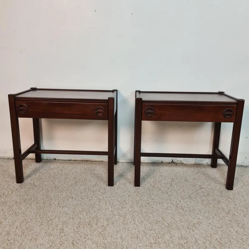Best Pamono Bedside Tables by Jacques Hauville, 1960s, Set of 2