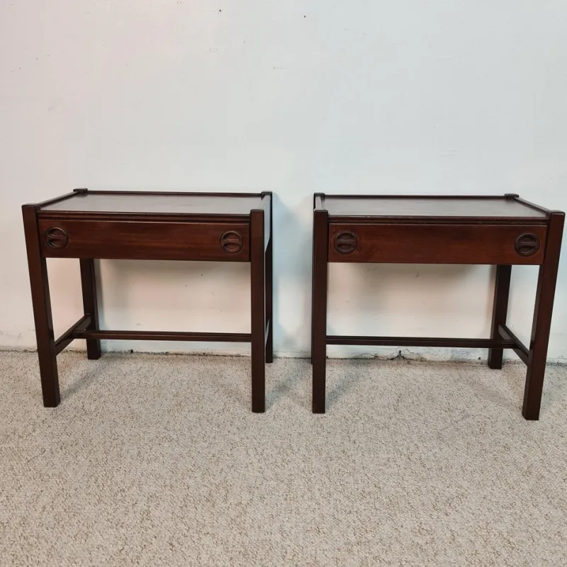 Best Pamono Bedside Tables by Jacques Hauville, 1960s, Set of 2