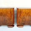 Pamono Bedside Tables by Jindřich Halabala for Up Závody, 1950s, Set of 2> Nightstands