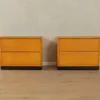 Pamono Bedside Tables from WK Möbel, 1950s, Set of 2> Nightstands