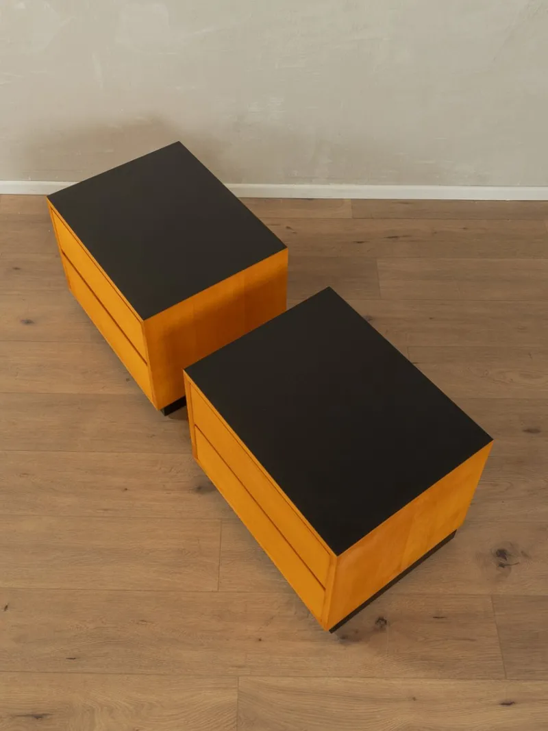 Pamono Bedside Tables from WK Möbel, 1950s, Set of 2> Nightstands