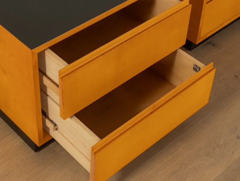 Pamono Bedside Tables from WK Möbel, 1950s, Set of 2> Nightstands