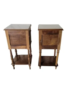 Pamono Bedside Tables in Walnut, Set of 2><noscript><img width=