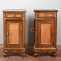 Pamono Bedside Tables, Late 19th Century, Set of 2> Nightstands