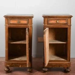Pamono Bedside Tables, Late 19th Century, Set of 2> Nightstands