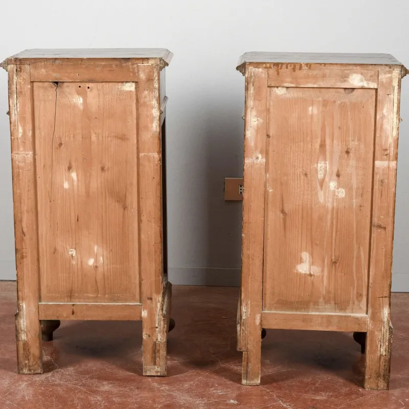 Pamono Bedside Tables, Late 19th Century, Set of 2> Nightstands