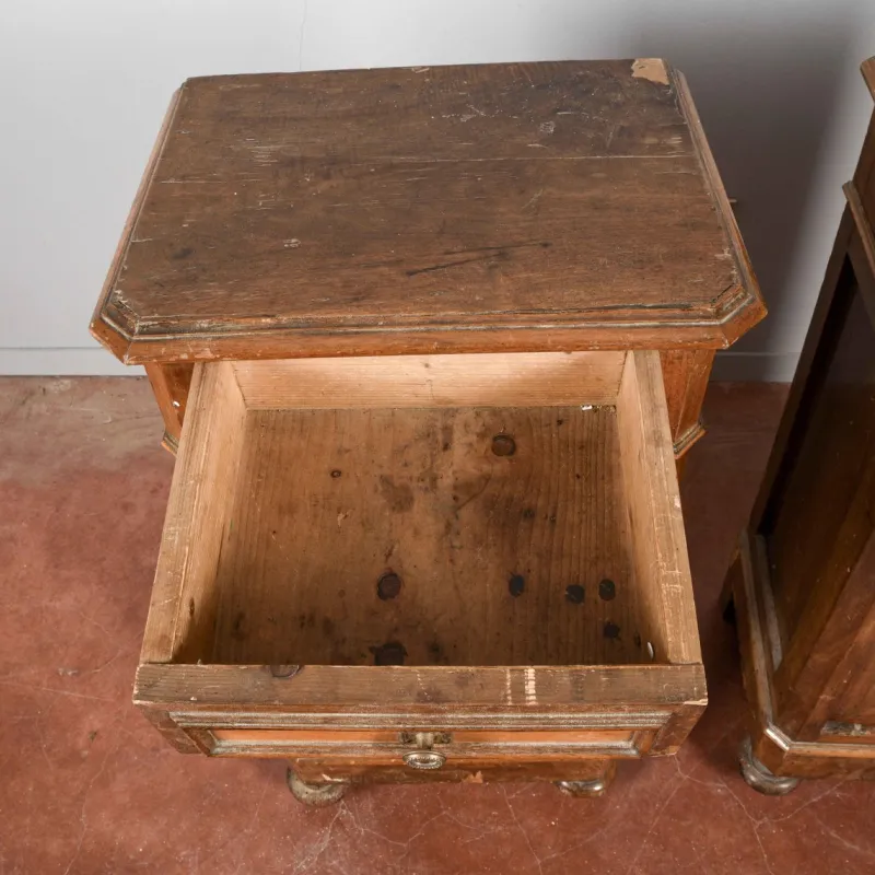 Pamono Bedside Tables, Late 19th Century, Set of 2> Nightstands