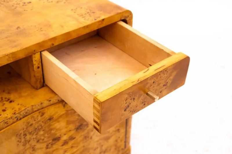 Pamono Bedside Tables, Poland, 1940s, Set of 2> Nightstands