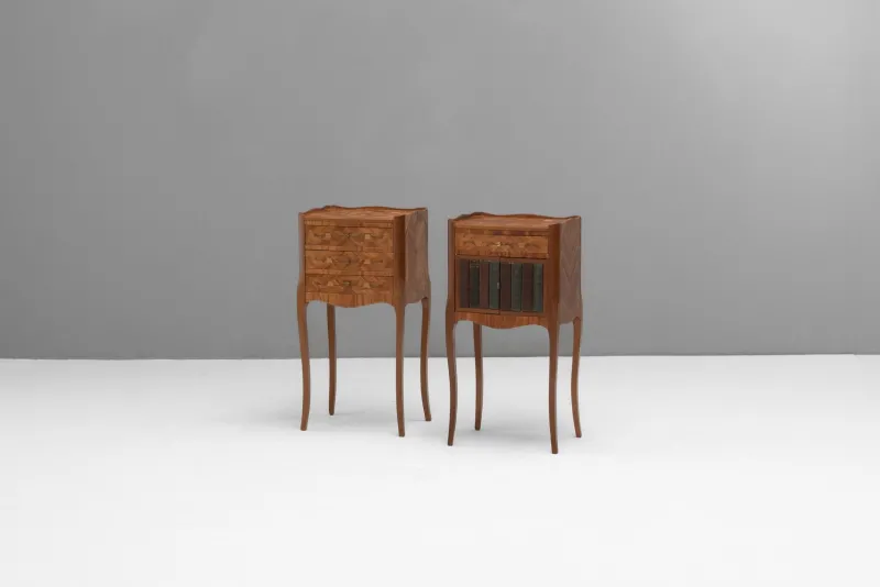 Pamono Bedside Tables, 1930s, Set of 2