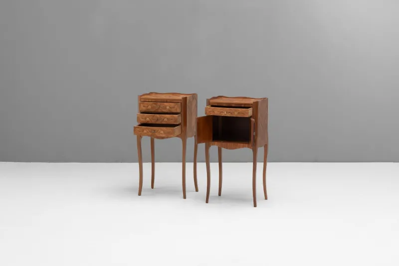 Pamono Bedside Tables, 1930s, Set of 2