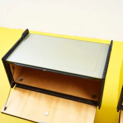 Hot Pamono Bedside Tables with Glass Top, 1950s, Set of 2