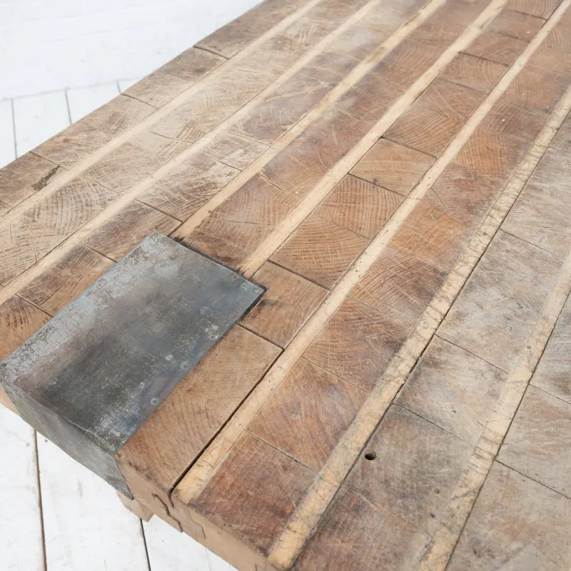 Pamono Beech Butcher's Block, 1930s