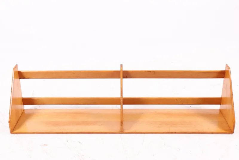 Pamono Beech Wall Shelves by Hans J. Wegner for Ry Møbler, 1950s, Set of 5