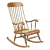Best Pamono Beechwood Rocking Armchair, 1900s