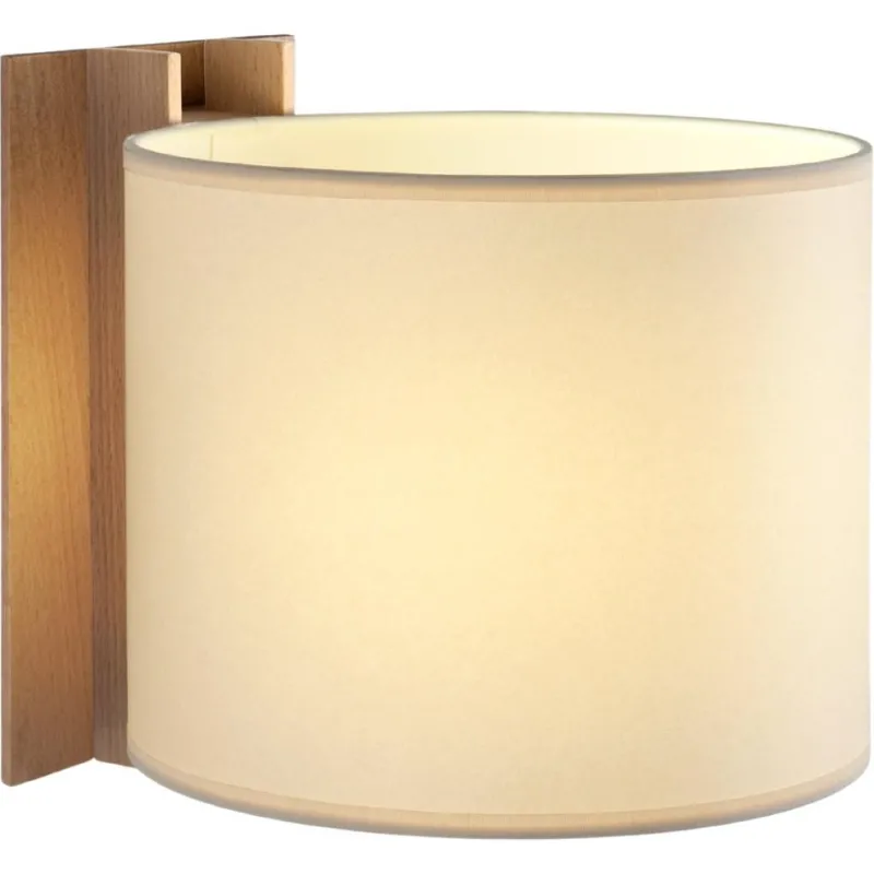 Pamono Beige and Beech TMM Corto Wall Lamp by Miguel Milá> Wall Lights & Sconces