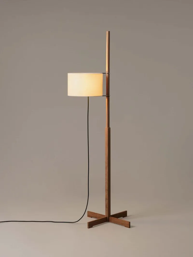 Outlet Pamono Beige and Oak Tmm Floor Lamp by Miguel Milá