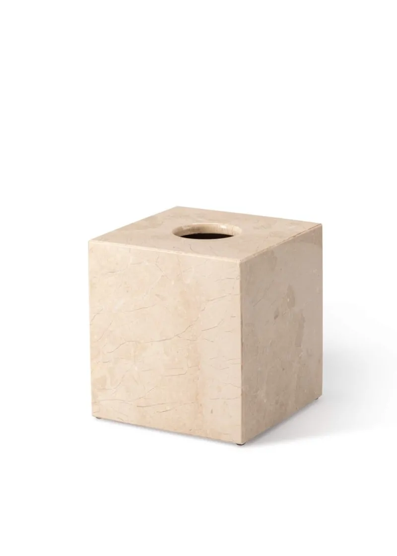 Discount Pamono Beige Marble Square Tissue Box by Royal Bee Design