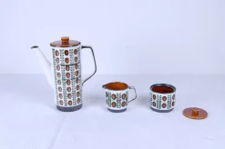 Outlet Pamono Belgian Delta Noix Coffee Service from Boch Rambouillet, 1966, Set of 27