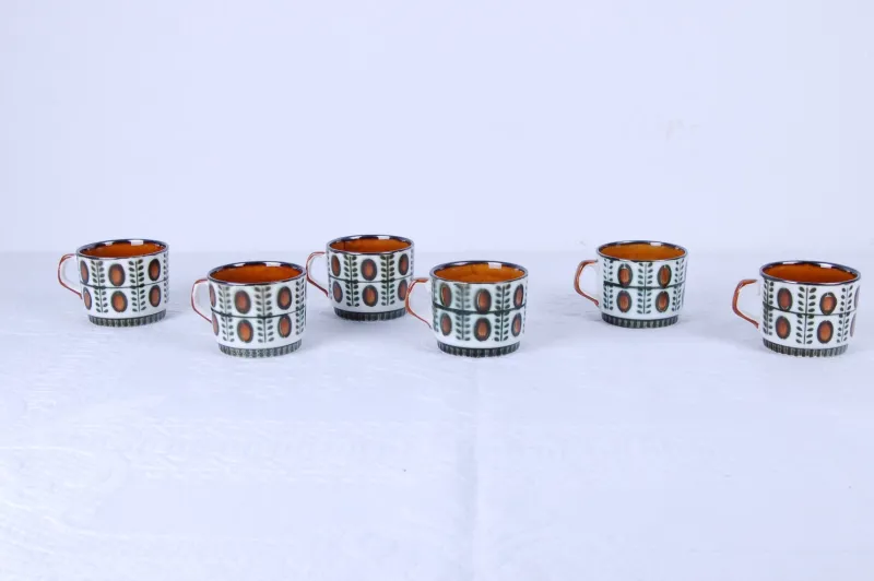 Outlet Pamono Belgian Delta Noix Coffee Service from Boch Rambouillet, 1966, Set of 27