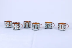 Outlet Pamono Belgian Delta Noix Coffee Service from Boch Rambouillet, 1966, Set of 27