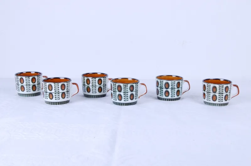 Outlet Pamono Belgian Delta Noix Coffee Service from Boch Rambouillet, 1966, Set of 27