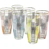 Sale Pamono Belgian Lemonade Glasses by Mdl, 1960s, Set of 6