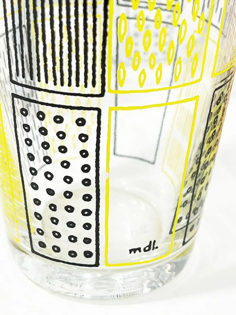 Sale Pamono Belgian Lemonade Glasses by Mdl, 1960s, Set of 6