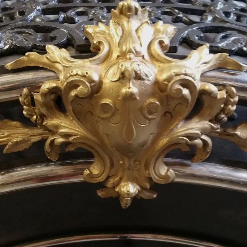 Pamono Belgian Wood Stove or Heater by J. G. Buckens / Réguile & Pecqueur, 19th Century> Fireplaces And Mantels