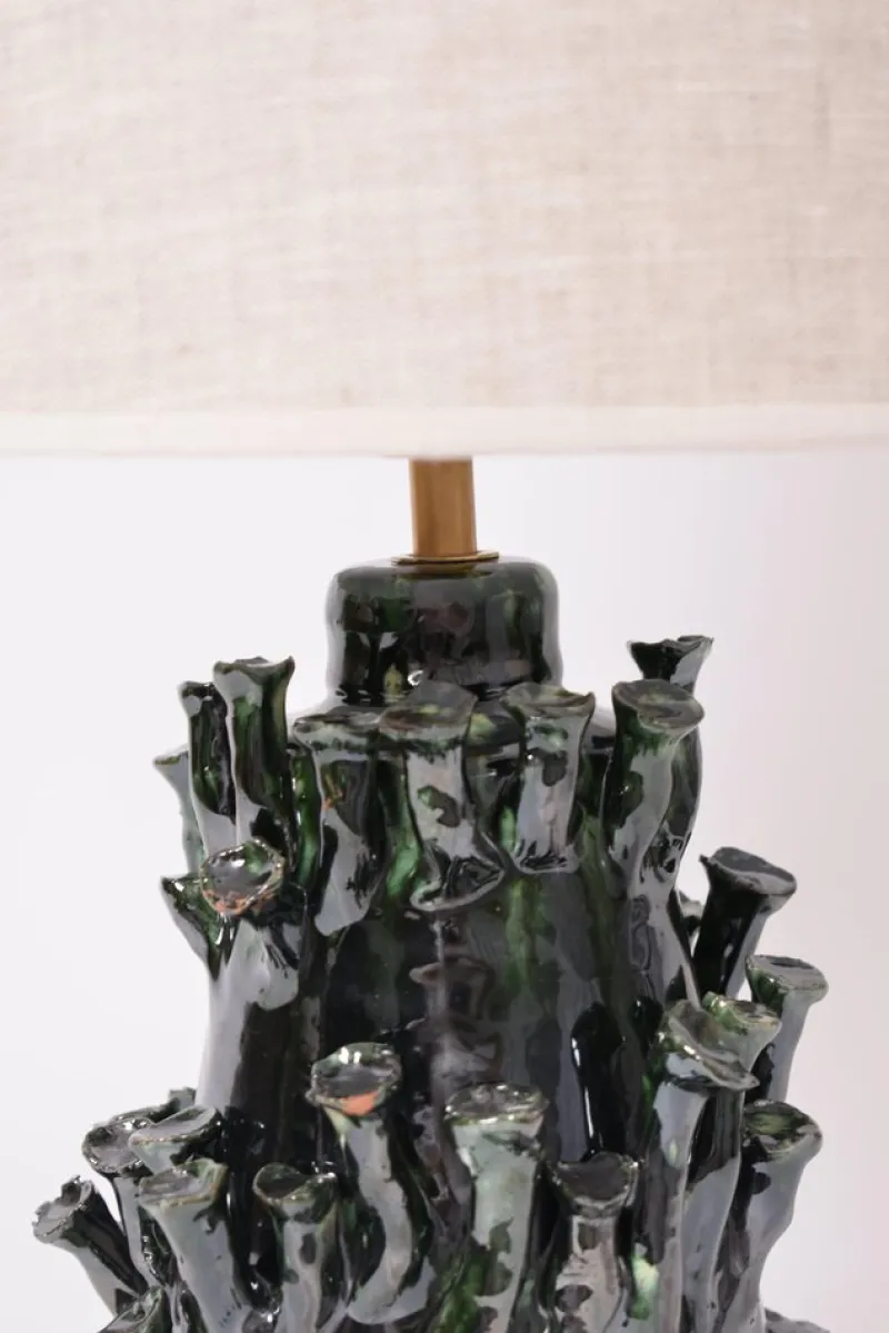 Pamono Belize Green and Black Lamp by Barracuda Interiors> Table Lamps