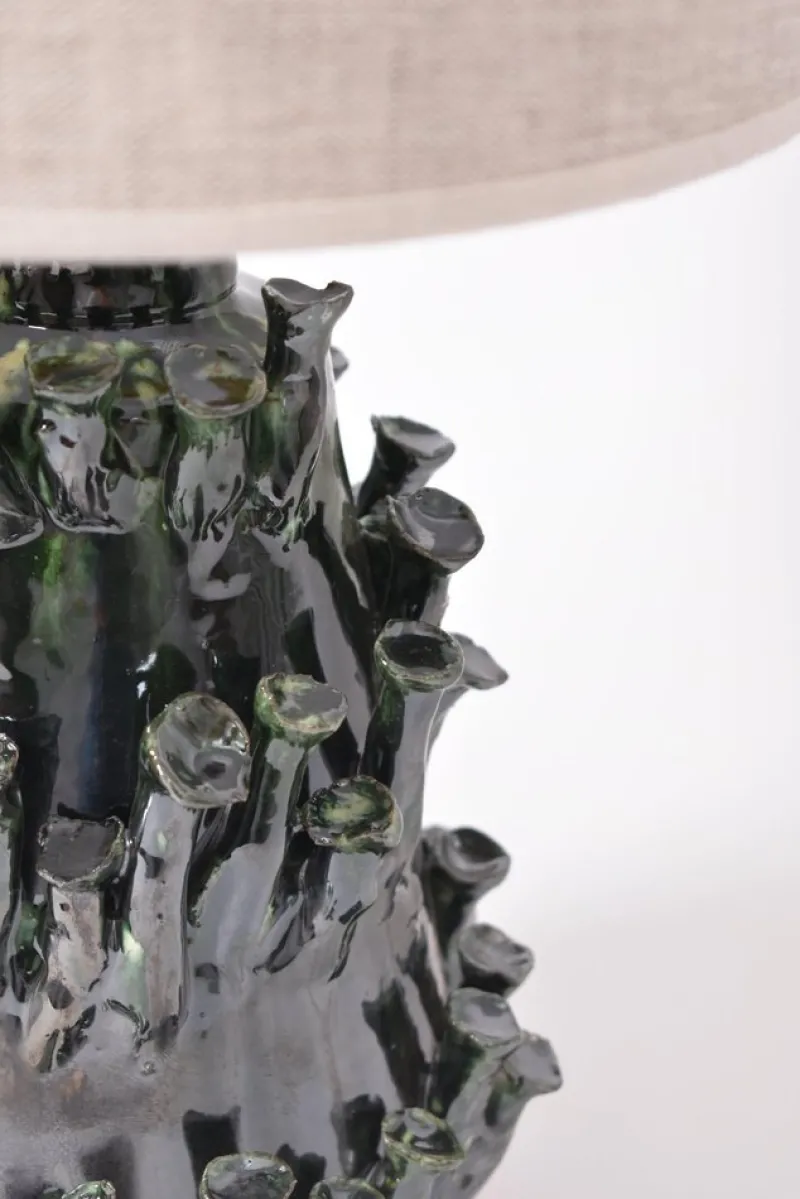 Pamono Belize Green and Black Lamp by Barracuda Interiors> Table Lamps