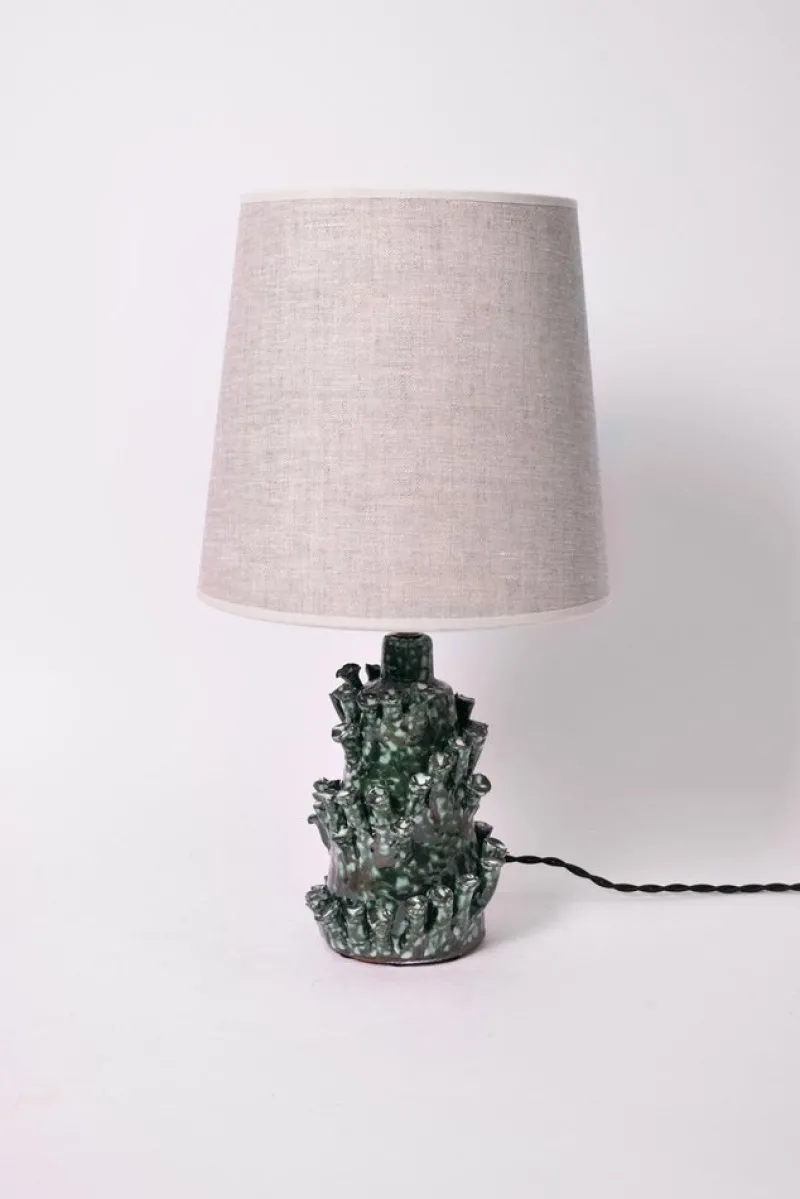 Hot Pamono Belize Green Marbled Lamp by Barracuda Interiors
