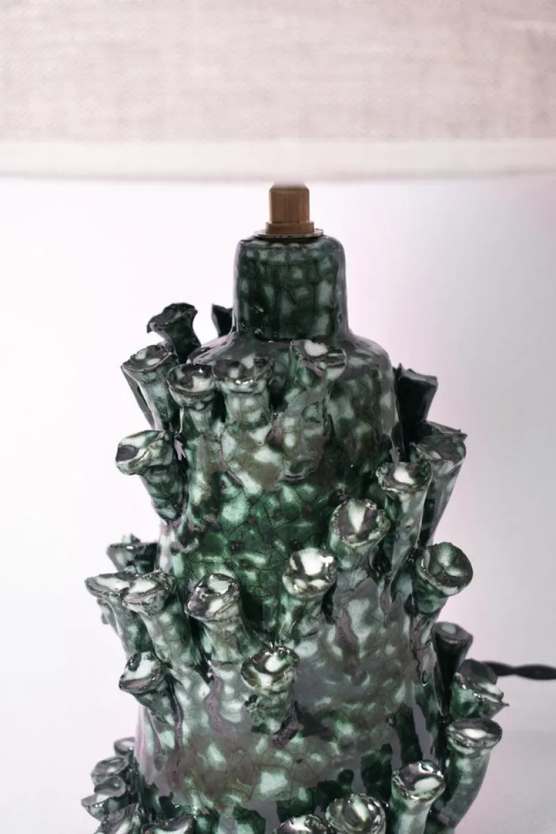 Hot Pamono Belize Green Marbled Lamp by Barracuda Interiors